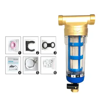 

Front Purifier Copper Pre-filter Backwash Water Filters Remove Rust Contaminant E7CB