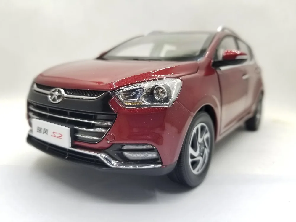 1:18 литье под давлением модель для JAC уточнить S2 красный внедорожник Игрушечная машина из сплава миниатюрная коллекция подарок грузовик китайский бренд JAC