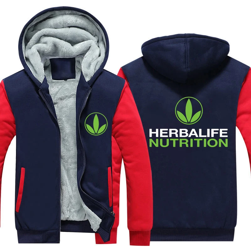Herbalife Nutrition утепленная толстовка с принтом для мужчин и женщин, теплая толстовка с зеленым логотипом Herbalife, графическая зимняя флисовая толстовка с капюшоном