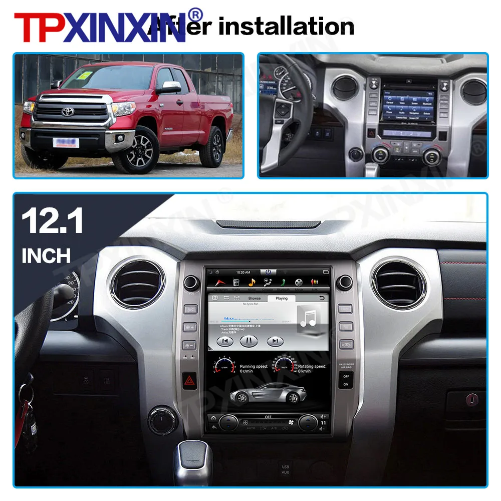 

Android 10.0 Tesla IPS Screen For Toyota Tundra 2014 2015 2016 2017 Car Radio Multimedia Auto DVD Player Navigation GPS 2 din