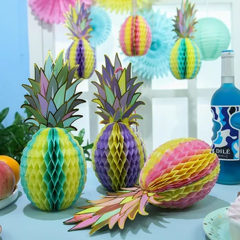 

Fruit honeycomb ball shape pineapple design summer outdoor scene decoration