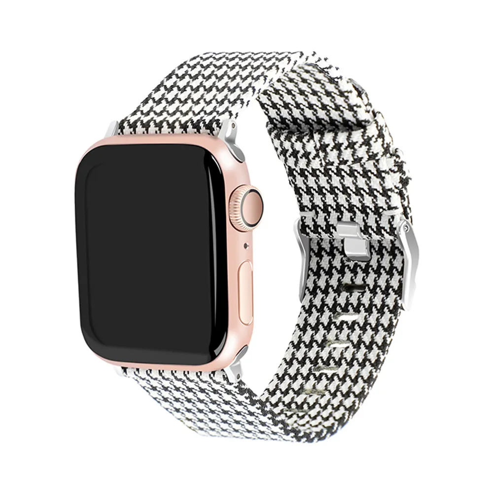 38 мм/42 мм холщовый ремешок для часов Ремешок для наручных часов Apple Watch 1/2/3/4 Замена повязки на запястья-браслеты Ремешки для наручных часов iWatch 1/2/3/4