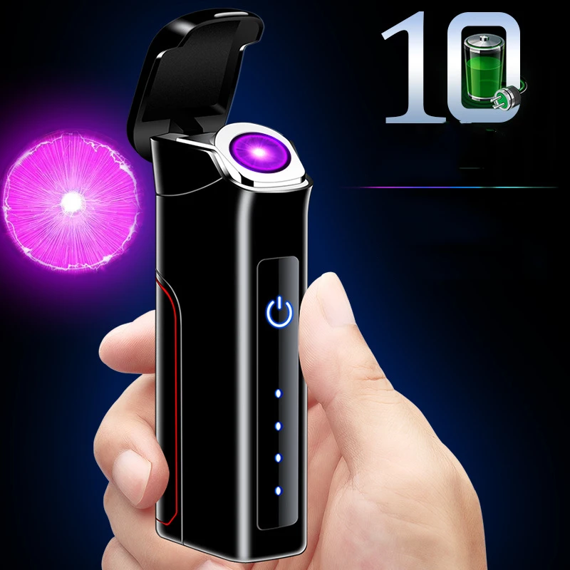 

Replaceable Battery Rotating Rechargeable Fire Fox Lighter USB Electronic Windproof Lighter Free Personalized Custom Signature