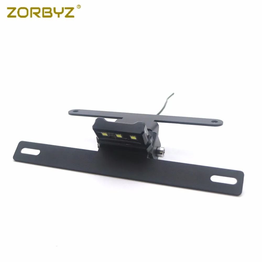 ZORBYZ черный металлический задний фонарь Крепление номерного знака Кронштейн для светодиодной лампы держатель для Benelli Leoncino 500