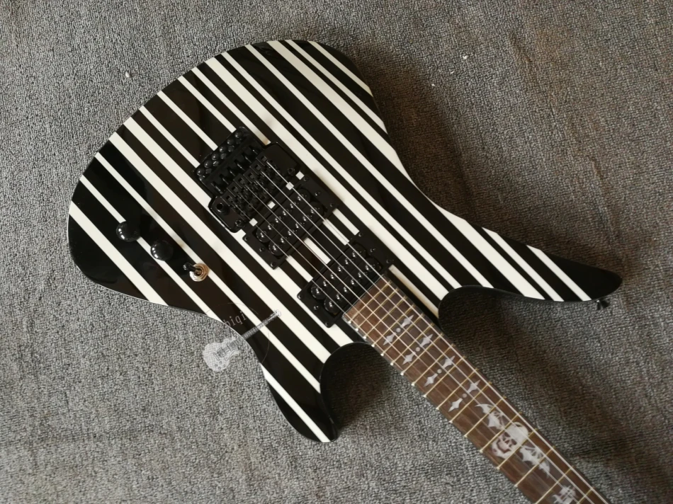 Custom shop на заказ электрогитара, последняя модель, черный и белый цвет сэндвича,, любой цвет может быть сделан