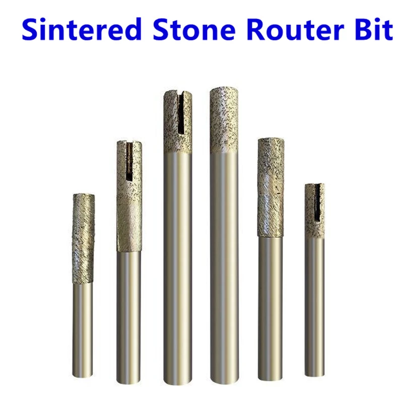 Sintered Stone Diamond Router Bit Ball Nose Flat Head Engraving Cutter ...