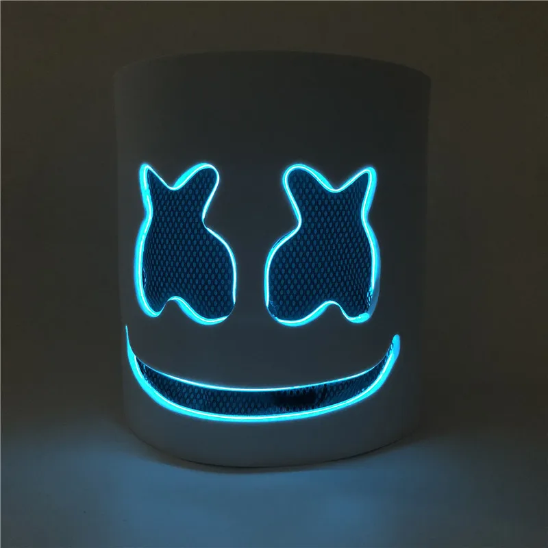 Cotton Candy Сияющий повязка на голову COS Электрический слогов ди-джей Marshmello повязка на голову к Хэллоуину
