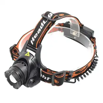

Rechargeable 3 Modes LED Headlamp Zoomable Waterproof Q5 Frontal Headlight Portable Telescopic Camping Exploring Torch Lantern