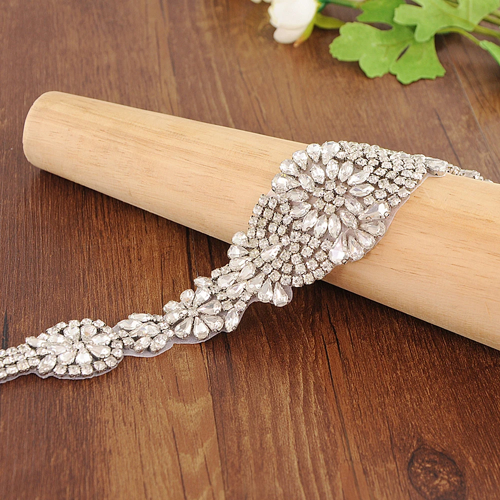 TRiXY S123 Handmade Rhinestones Wedding Dresses Accessories Wedding Belt Wedding Sash Rhinestones Bridal Belt Bridal Sashes