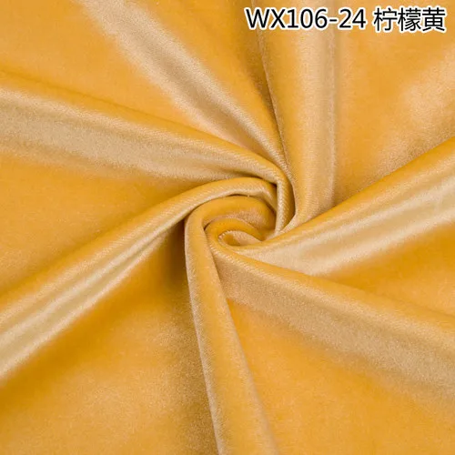 Wide150cm серый измельченный шелк Бирюзовый бархат диван шторы ткань для подушек обивка Велюр ткань плюш диваны материал - Цвет: Yellow