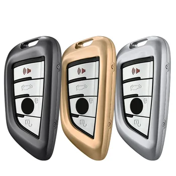 

Free postage Aluminum Alloy Key Cover Case Holder Key Chain Cover Remote for BMW Key Case 1 3 5 6 7 Series X1 X3 X4X6 Key Cover