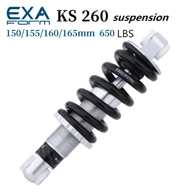 LYYCX MTB Fietsachterschokdemper Verstelbare Vering 125mm T/m