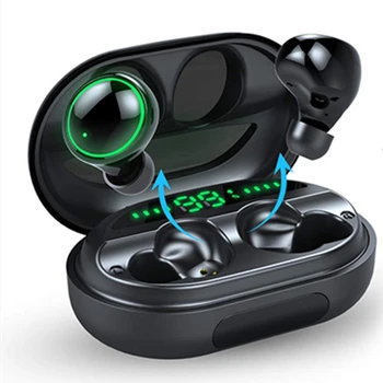 

Mini C5S TWS Touch Control TWS Bluetooth Earphones 5.0 Wireless Earbuds 9D Stereo Headset With Charger Box Power Bank handsfree