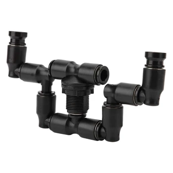 

AYHF-Reptiles Fogger Mist Sprinkler Double Head 360° Atomization Cooling Reptile Misting System for Rainforest Tank