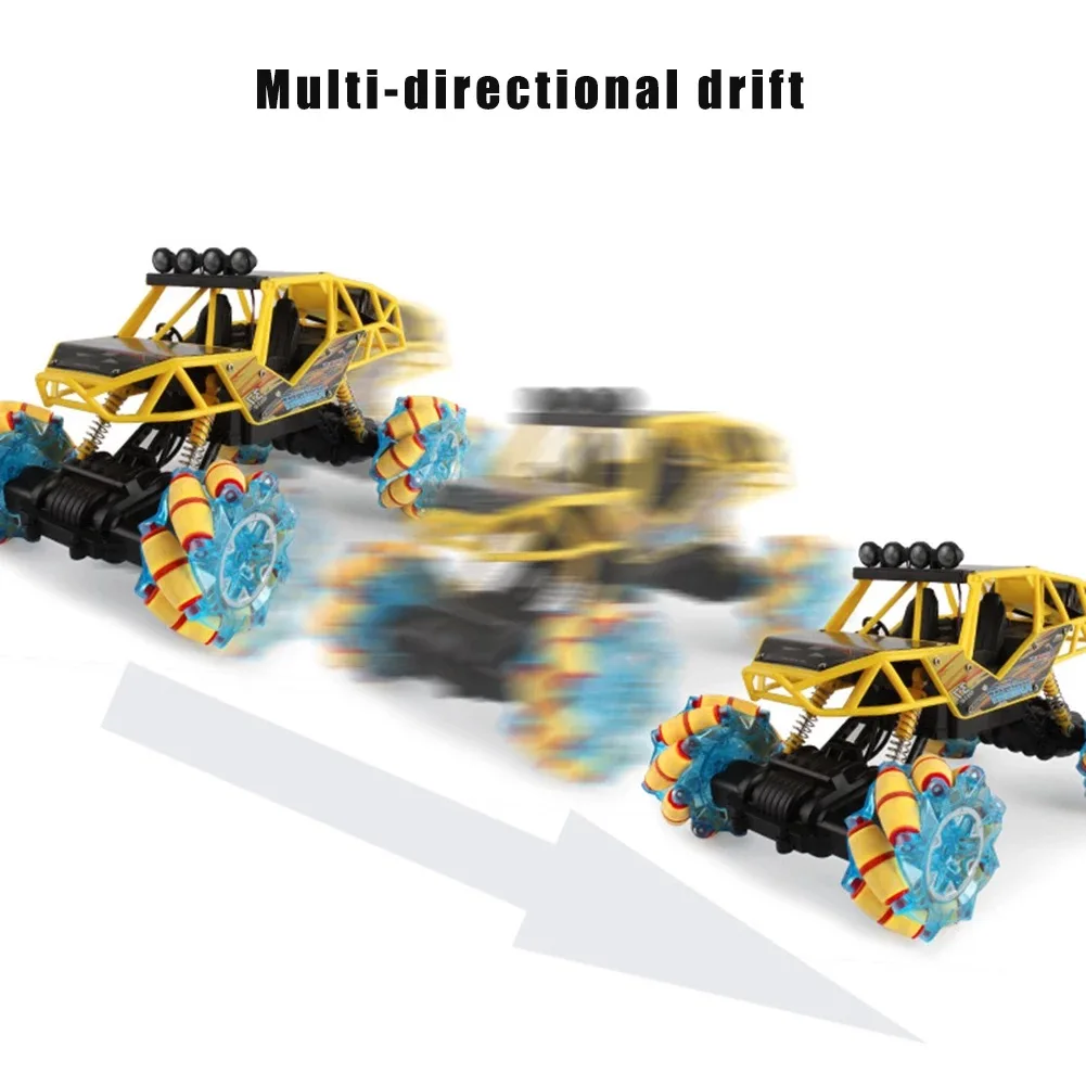 RC автомобиль 4WD всенаправленный Дрифт трюк король Багги скалолазание автомобиль с светильник музыка танец 360 градусов вращающийся пульт дистанционного управления автомобиль игрушки