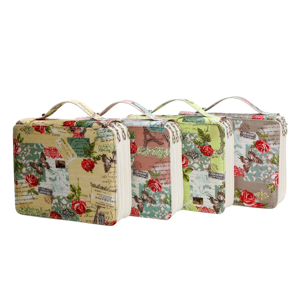 Pencil Cases Stationery Box Pen Storage Bag Cute Pencil School Case 120/200/252 Slots for Office Girls Large Capacity