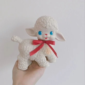 

16cm Classical Lamb Action Figures Adorable Sheep Toys Briquedo Sheep Girl Sweet Heart Decoration Gift Kawaii Doll