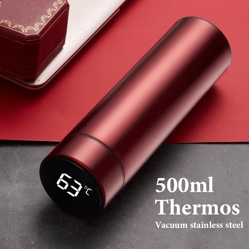 Vacuum Stainless Steel Thermos Intelligent Temperature Display Water