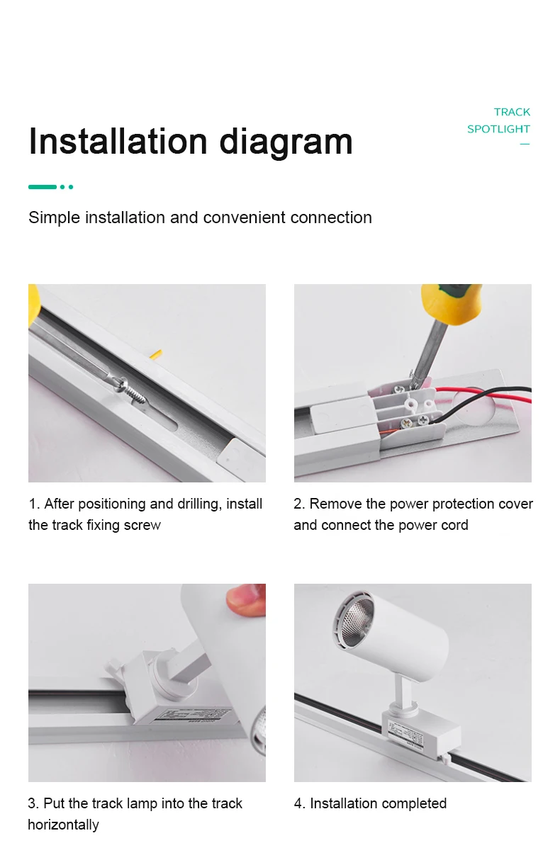 Conduzida da Trilha do Foco Sistema de Luzes do Ponto do Trilho Loja de Roupas Holofotes Zoom Pista Iluminação Parede 20w 30w Lâmpada Industrial 220v Luz Cob 6 Computers & Electronics