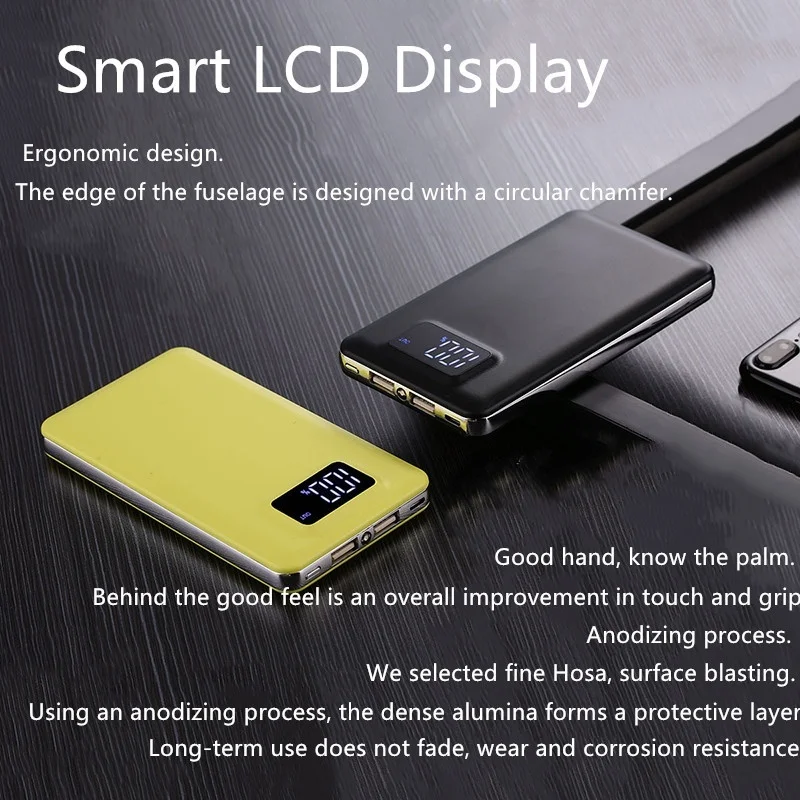 Xiao mi портативное зарядное устройство 30000mah power Bank Dual-USB PoverBank Внешняя батарея быстрая для Xiaomi mi IPhone светодиодный светильник ing