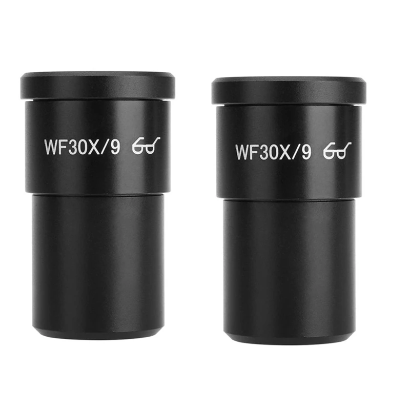 

2Pcs/Set Biological Microscope Eyepieces WF30X Accessory Wide Field Wide Angle Lens 23.2mm Diameter
