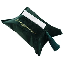 Премиум вышивка бархатная сумка для хранения ткани с кисточкой нордический шик бумажная башня сумка органайзер, контейнер для хранения для дома автомобиля Da