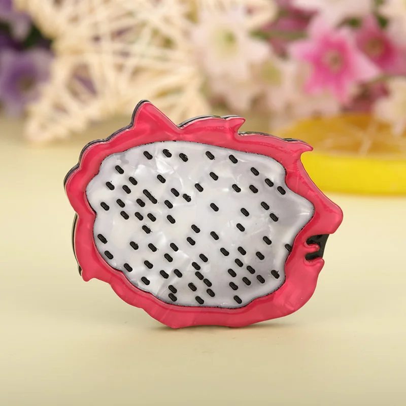 Blucome Vivid Pitaya Dragon Fruit shape броши булавка женская детская одежда аксессуары Harajuku растение ручной работы Рождественская брошь в подарок