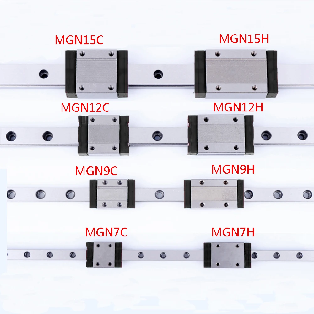 Rail Block MGN 7mm 9mm 12mm 15mm Miniature Carriage C H Accuracy for 3D Printer 