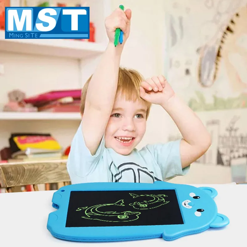 Многоразовые мини-lcd Мультяшные доски обучающие игрушки для рисования с ручкой