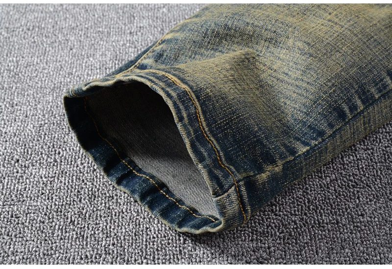 Sokotoo мужские стрейч джинсы байкерские для мотоциклистов Slim fit градиентные цветные штаны со складками высокого качества