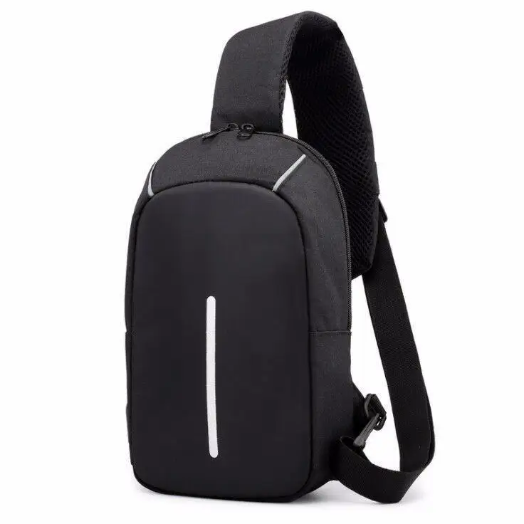 

2019 Summer New Style Korean-style Style Men Chest Bag Solid Color Oxford Cloth Contrast Color Men's Bag