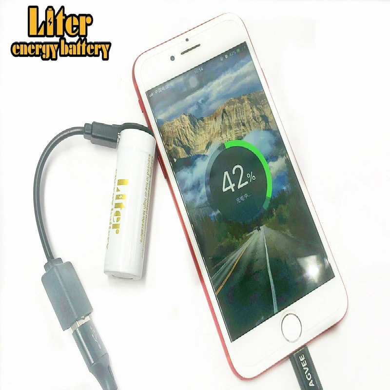 18500 usb diy power bank Li Ion аккумулятор 1800mAh high drain 1800MAH 3 7 V литиевая батарея с|Батареи для