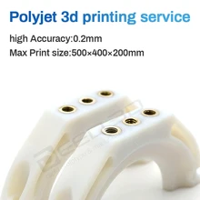 Stratasys polyjet high precision 3d printing service custom high strength rugged model Vero resin Clear transparent digital ABS