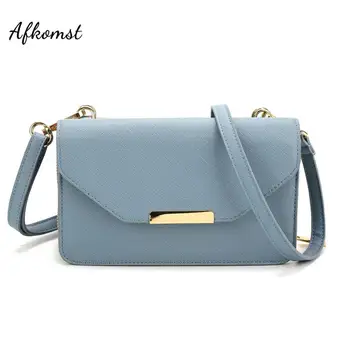 

AFKOMST Fashion Women Crossbody Bag and Wallet Purses Summer Fresh Color Hasp Separates 2 pockets Flap High Quality CB1103S