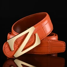 Men's belt luxury Formal brand Golf Belt Metal men belts high quality Length can be cut