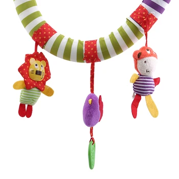 

Baby Stroller Pendant Toys Hanging Bell Clip Unisex Stroller Play Arch Rainbow Bed Clip Hanging Bell Baby Rattle Toys