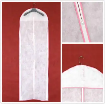 

1PCS Wedding Dresses Garment Dust Bag Wedding Dress Cover Garment Bag Bridal Gown Long Clothes Protector Case Dustproof Covers