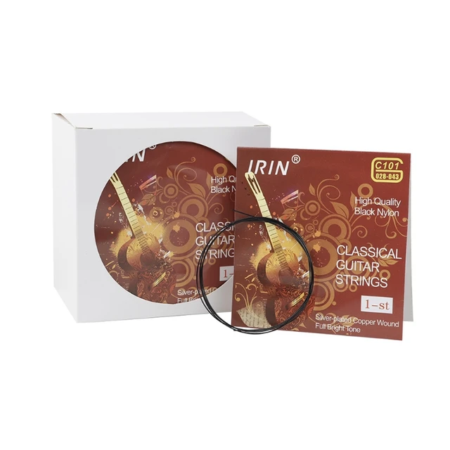 100Pcs/Set Classical Guitar Strings Nylon Silver-Plated Copper Wound Classical Guitar Strings