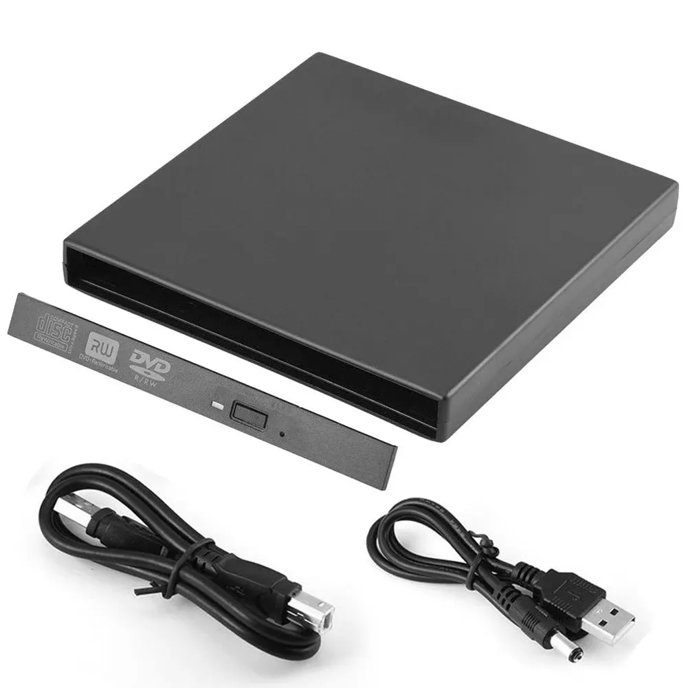 Ноутбук мобильный cd-rom диск 480 Мбит/с ПК ноутбук Настольный ABS Оптический привод Корпус USB 2,0 Корпус для DVD портативный 12,7 мм SATA