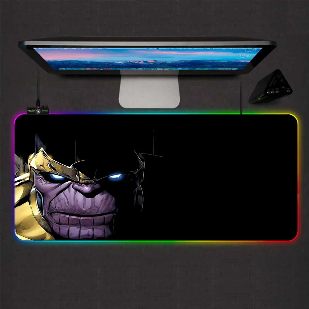 

XGZ Game Mouse Pad League of Legends RGB Mouse Pad Gamer Accessories Backlit LED Game Table Pad XXL Computer Animation Mouse Pad