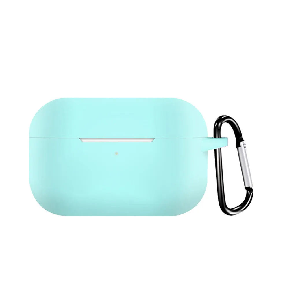 Серебристый Силиконовый защитный чехол для AirPods Pro, беспроводной TWS, Bluetooth наушники, мягкий силиконовый чехол для зарядки Airpods Pro - Цвет: Серебристый