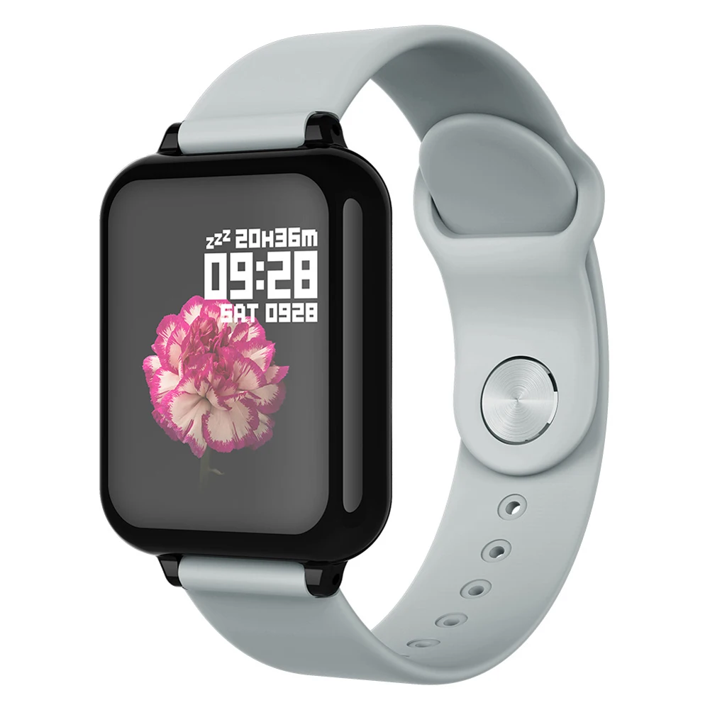 B57 Smart Watch Sports for iphone Smartwatch Watches Heart Rate Monitor Blood Pressure Functions With Watchband Charging Cable