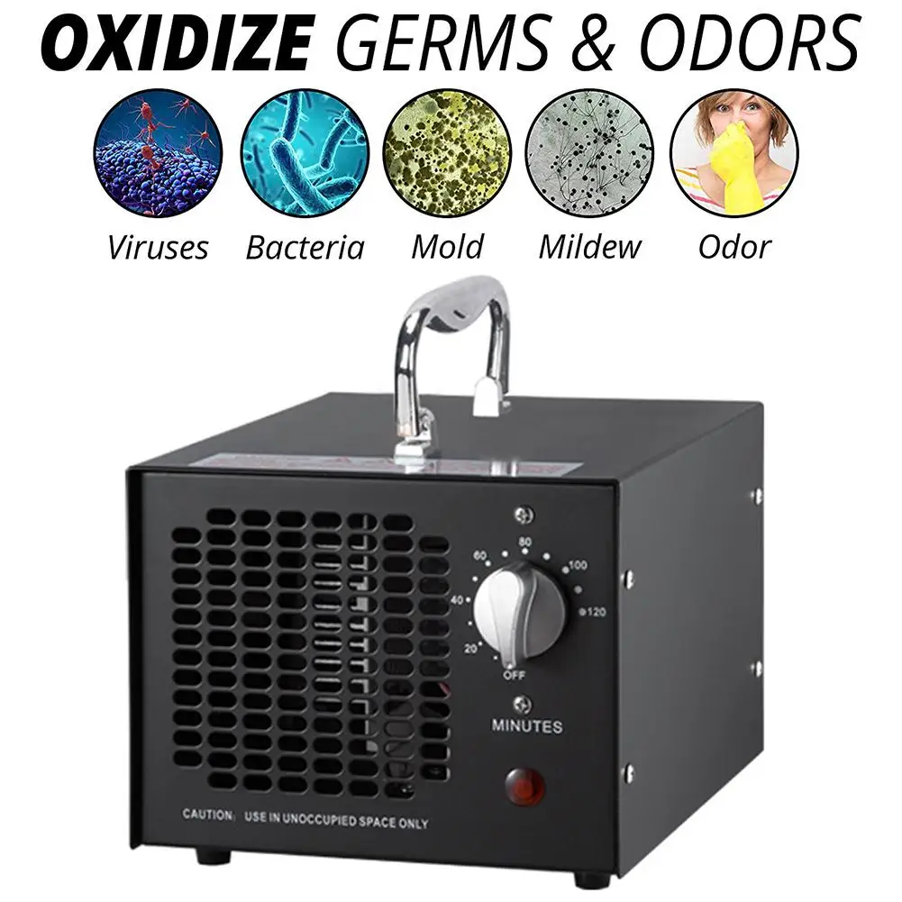 Koop EU US UK JAP Plug Enerzen Commerciële Ozon Generator 3500mg Industriële O3 Luchtreiniger Deodorizer Sterilisator (3500 mg Zwart)