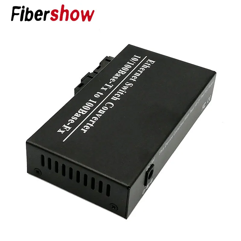 Быстрый Ethernet 2F3E 10/100 м коммутатор 2 волоконный порт SC 25 км UTP RJ45 Erhetnet волоконно