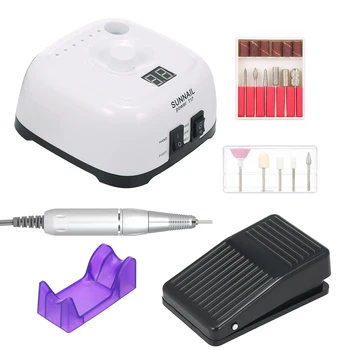 

Nail Drill Machine Set with Foot Pedal Nail File Nail Drill Bits Electric Nail Drill Pen Nail Grinding Polishing Manicure Tool
