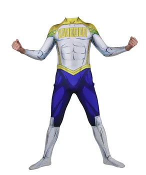 

Anime My Hero Academia All Might fullbody Zentai Suit legend cosplay Costumes Kids Adult men and women Jumpsuit Rompers