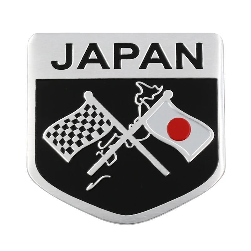 

1pcs Car 3D Metal Japanese Flag Sticker Emblem Badge Logo Decal For Toyota Honda Suzuki Nissan Mazda Subura Lexus Auto Goods