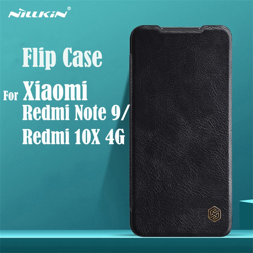 Для Xiaomi Redmi Note 9 10X 4G флип чехол Nillkin QIN кожаный карман для карт кошелек Чехол Note9