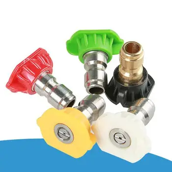

Black Stainless Steel G1/4 Quick-connect Spray Nozzle High Pressure Clean Machine Water Gun Parts Car Washing Connector