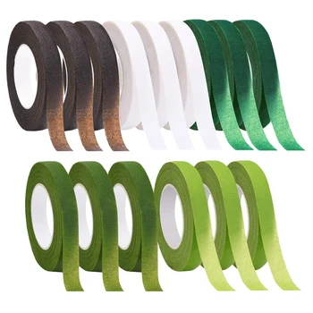 

15 Rolls Floral Tape for Bouquet Stem Wrap and Florist Craft Projects Decorations 1/2 inch Wide 30 Yard